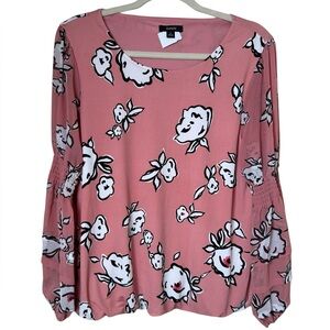Alfani Medium Pink Floral Women's Blouse